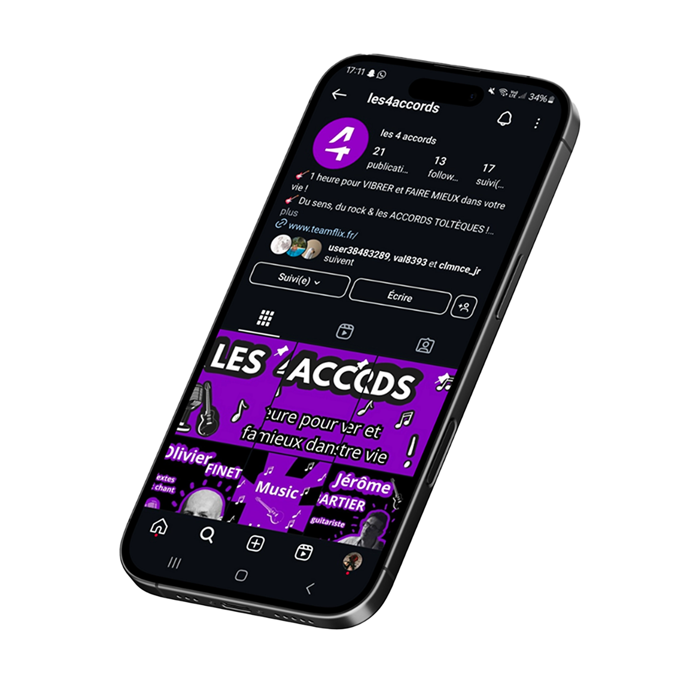 insta les 4 accords