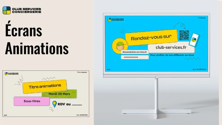 Écran d'animation CSC