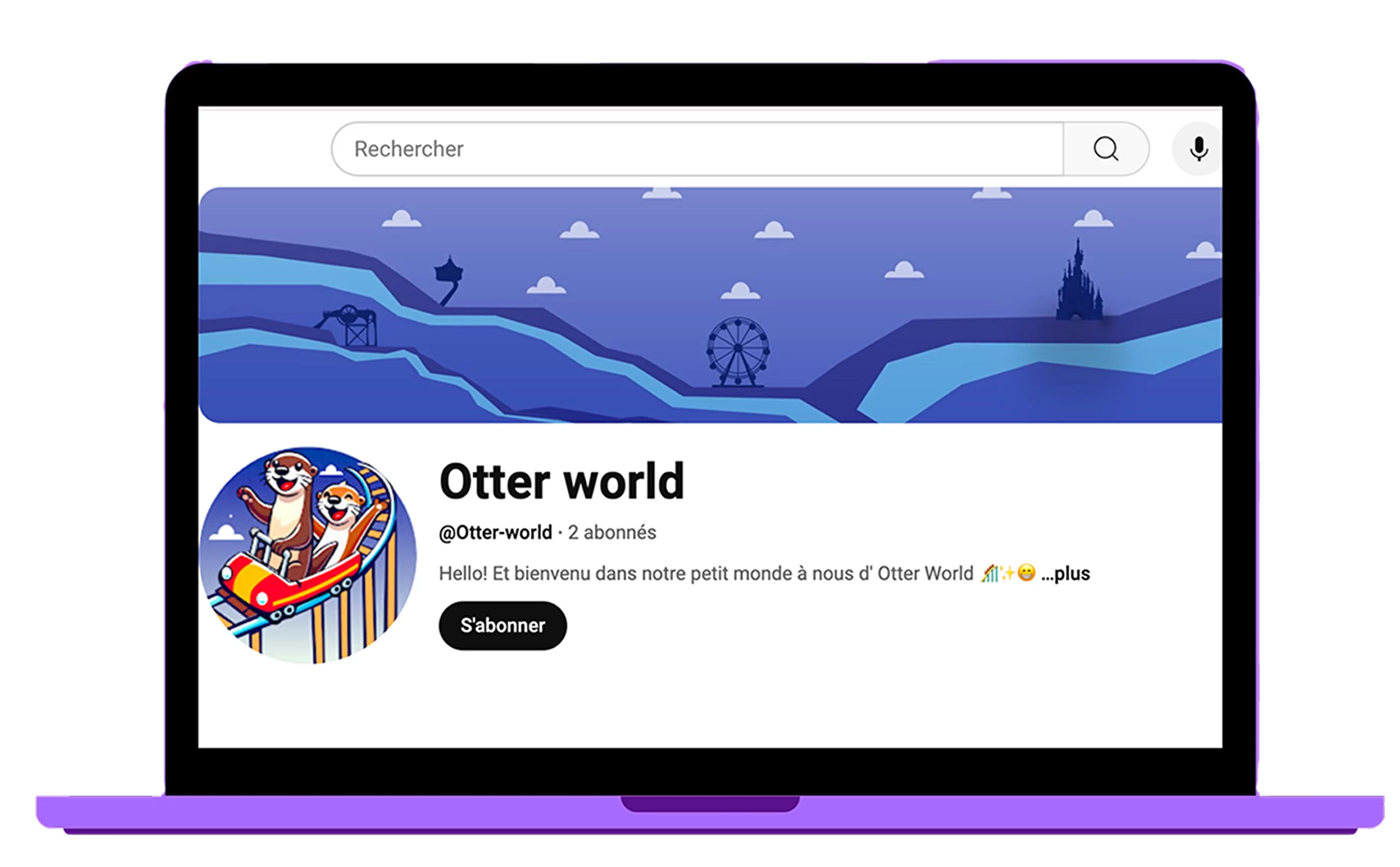 Page youtube otter world