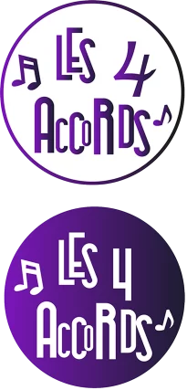 logo 4 accords violet et blanc test
